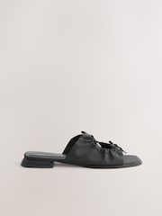 Black Standard/Wide Fit Forever Comfort® Double Bow Mules - Image 3 of 5