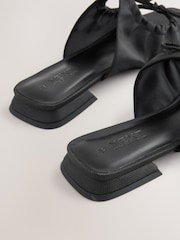 Black Standard/Wide Fit Forever Comfort® Double Bow Mules - Image 4 of 5