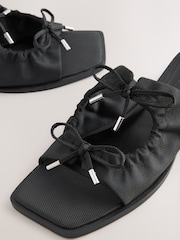 Black Standard/Wide Fit Forever Comfort® Double Bow Mules - Image 5 of 5