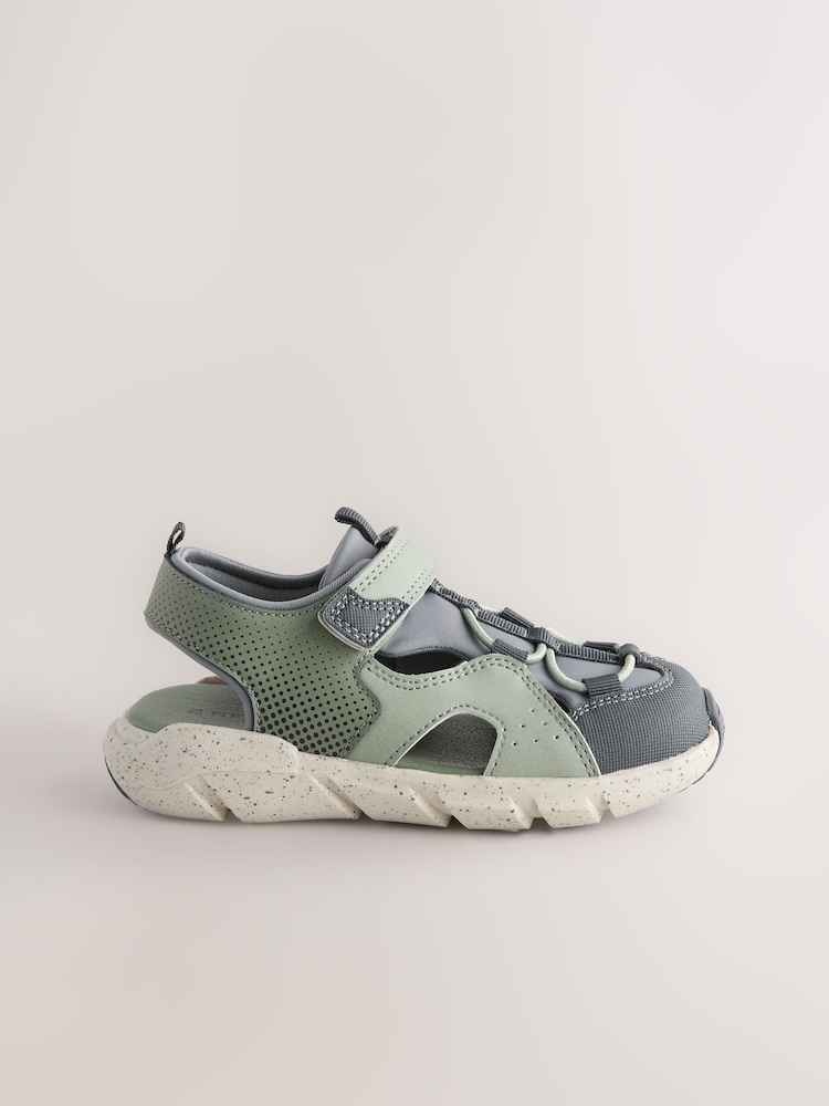 Sage Green Bumptoe Trekker Sandals - Image 2 of 5