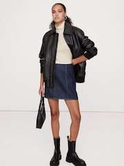 Blanco - Top en mezcla de lana con mangas al codo Luxe de Banana Republic - Imagen 1 de 4