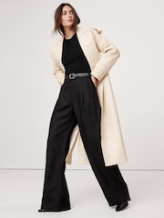 Черный - Banana Republic Luxe Wool-Blend Elbow-Sleeve Top - Image 3 of 4