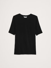 Черный - Banana Republic Luxe Wool-Blend Elbow-Sleeve Top - Image 4 of 4