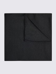 MOSS Black Tweed Peacoat Silk Pocket Square - Image 1 of 2