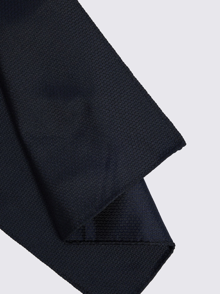 MOSS Blue Tweed Peacoat Silk Pocket Square - Image 2 of 2