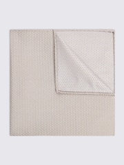 MOSS Yellow Tweed Peacoat Silk Pocket Square - Image 1 of 2