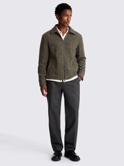 MOSS Brown Tweed Zip Shacket - Image 2 of 6