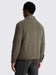 MOSS Brown Tweed Zip Shacket - Image 3 of 6