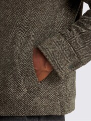 MOSS Brown Tweed Zip Shacket - Image 4 of 6