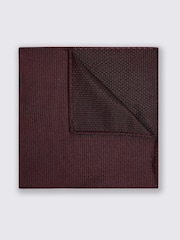 MOSS Red Tweed Peacoat Silk Pocket Square - Image 1 of 2