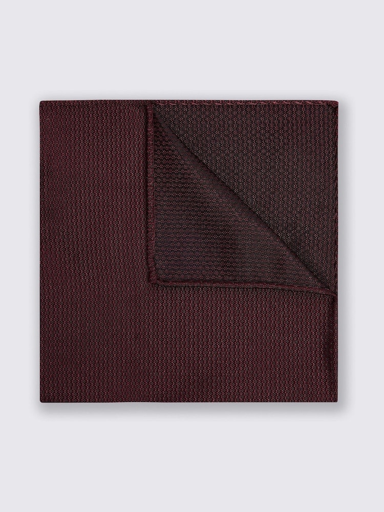 MOSS Red Tweed Peacoat Silk Pocket Square - Image 1 of 2