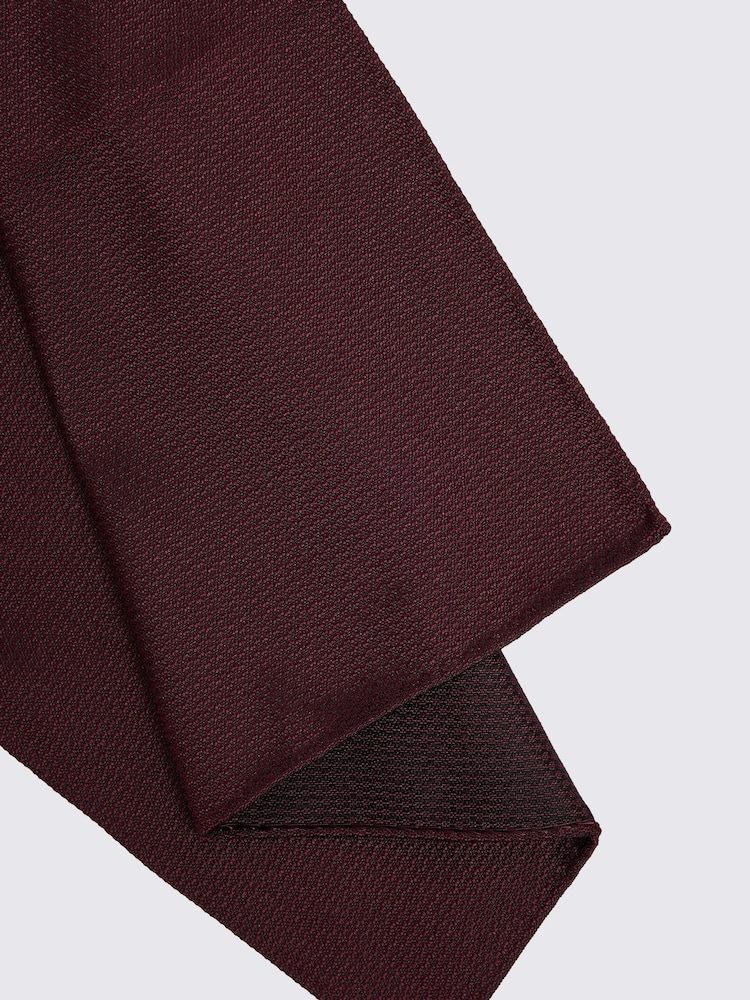 MOSS Red Tweed Peacoat Silk Pocket Square - Image 2 of 2