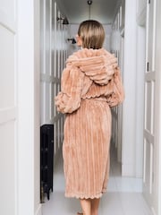 Jim Jam the Label Natural Plush Dressing Robe - Image 2 of 11
