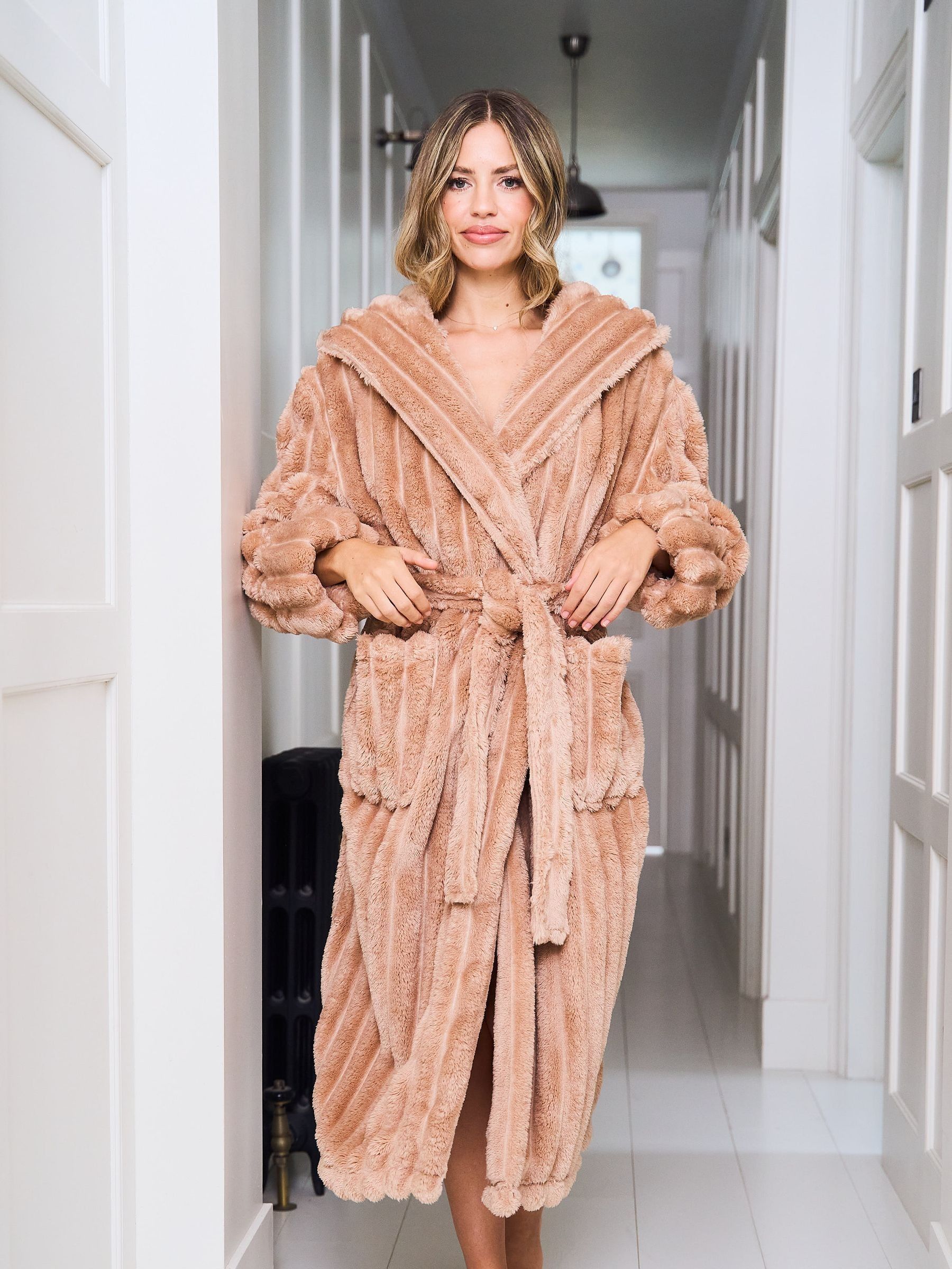 Buy Jim Jam the Label Natural Plush Dressing Robe from Next USA