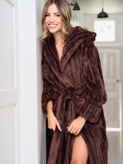 Jim Jam the Label Plush Dressing Brown Robe - Image 10 of 10