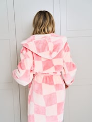 Jim Jam the Label Pink Check Dressing Gown - Image 2 of 8