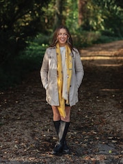 Wrendale Yellow Woodlander Woodland Animal Scarf - Image 1 of 3