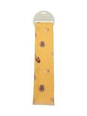 Wrendale Yellow Woodlander Woodland Animal Scarf - Image 3 of 3