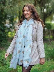 Wrendale Blue Awakening Hedghog Scarf - Image 1 of 3