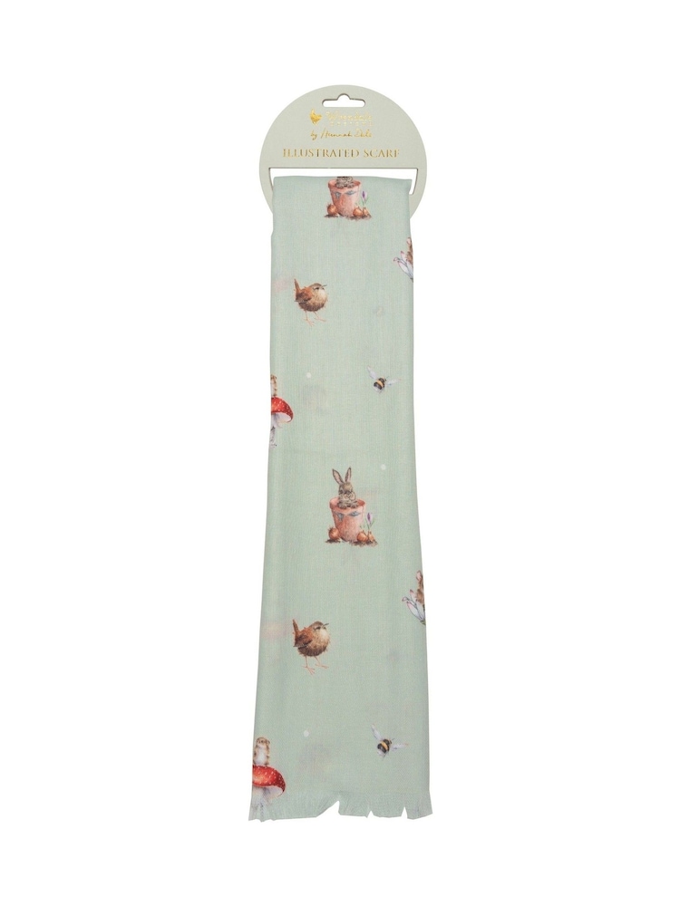 Wrendale Green Garden Friends Scarf - Image 3 of 3