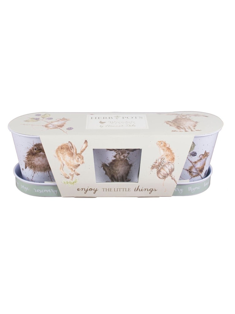 Wrendale Country Animal Herb And Tray Pots Set - Image 2 of 2