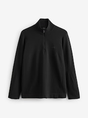 BOSS Black Seamless Tech Quarter Zip Stretch Knit Jumper - Image 4 of 4