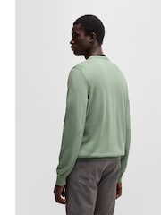 BOSS Green Pacas Embroidered Logo 100% Cotton Jumper - Image 3 of 5