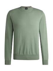 BOSS Green Pacas Embroidered Logo 100% Cotton Jumper - Image 5 of 5