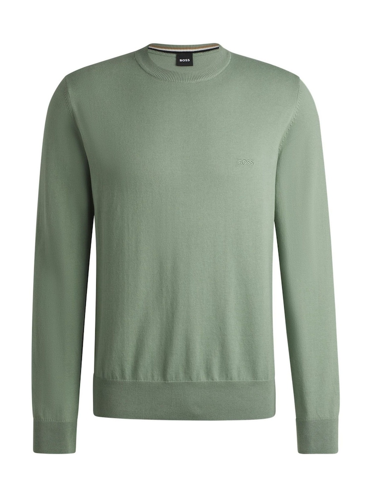 BOSS Green Pacas Embroidered Logo 100% Cotton Jumper - Image 5 of 5 BOSS Green Pacas Embroidered Logo 100% Cotton Jumper - Image 5 of 5