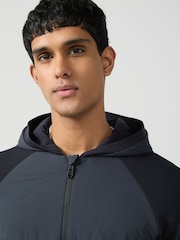 BOSS Blue Knitted Jacket With Padded Front - Image 3 of 6