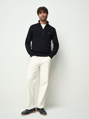 BOSS Black Kanobix Quarter Zip Logo Jumper - Image 2 of 5