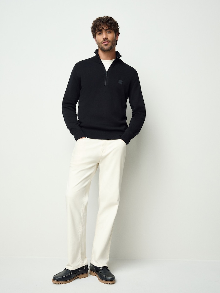 BOSS Black Kanobix Quarter Zip Logo Jumper - Image 2 of 5
