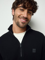 BOSS Black Kanobix Quarter Zip Logo Jumper - Image 4 of 5