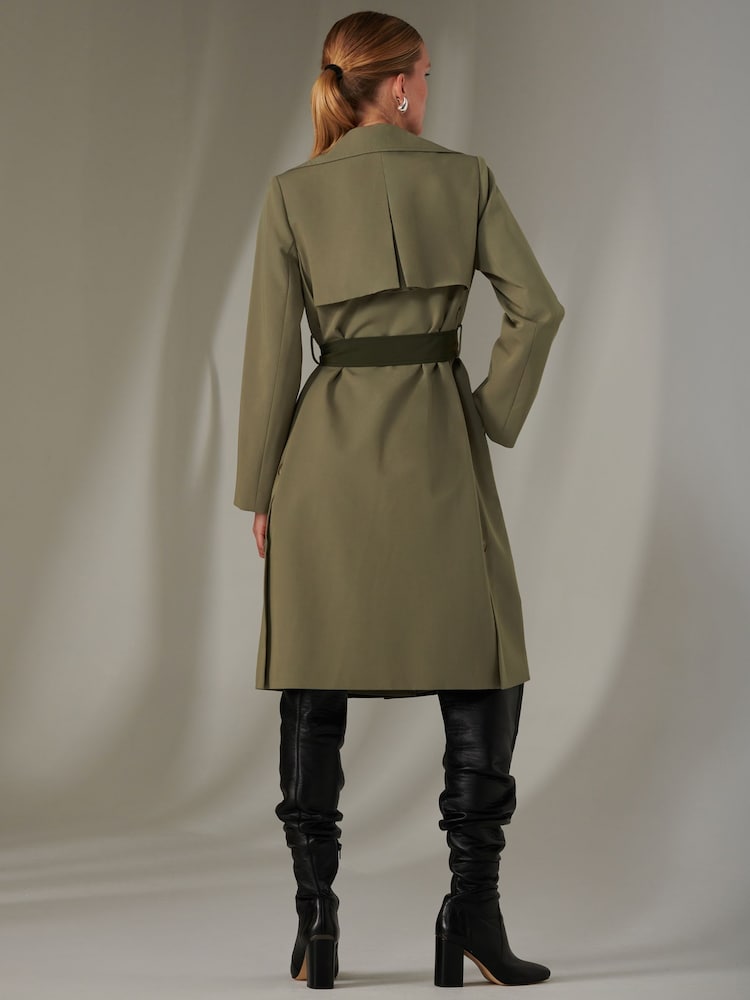 Jolie Moi Langer Trenchcoat mit Gürtel - Bild 2 von 6 Jolie Moi Langer Trenchcoat mit Gürtel - Bild 2 von 6