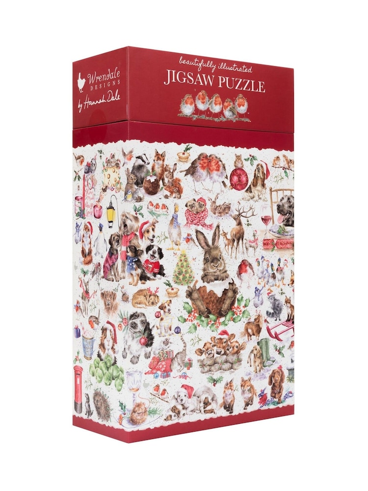 Wrendale Red Country Set Christmas Animal Jigsaw Puzzle - Image 1 of 3