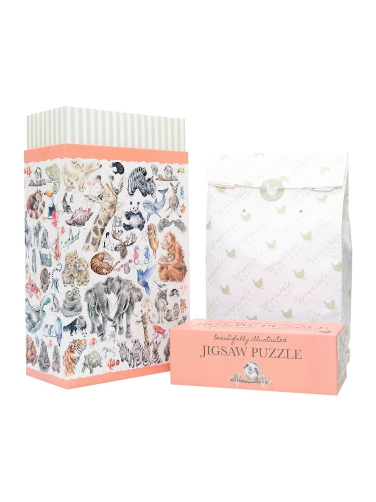 Wrendale Pink Zoology Wild Animal Jigsaw Puzzle - Image 3 of 3