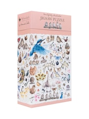 Wrendale Pink Garden Birds Jigsaw Puzzle - Image 1 of 3