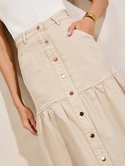 Lipsy Full Hem Denim Midi Skirt - Imagen 2 de 4