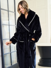 Jim Jam the Label Plush Black Dressing Black Robe - Image 5 of 8