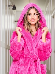 Jim Jam the Label Pink Plush Dressing Gown - Image 9 of 11