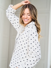 Jim Jam the Label Mono Revere White Pyjamas Set - Image 12 of 13