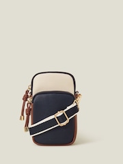 Accessorize Black Webbing Strap Zip Phone Bag - Image 2 of 3