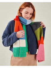 Accessorize Bright Winter črtast; progast Knit šal; ruta - Slika 1 iz 3