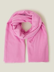 rožnata - Accessorize me zelohek Winter odeja šal; ruta - Slika 2 iz 3