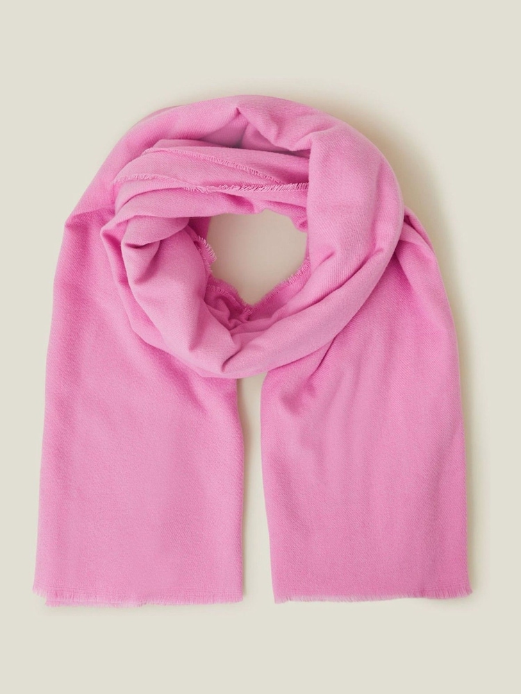 rožnata - Accessorize me zelohek Winter odeja šal; ruta - Slika 2 iz 3