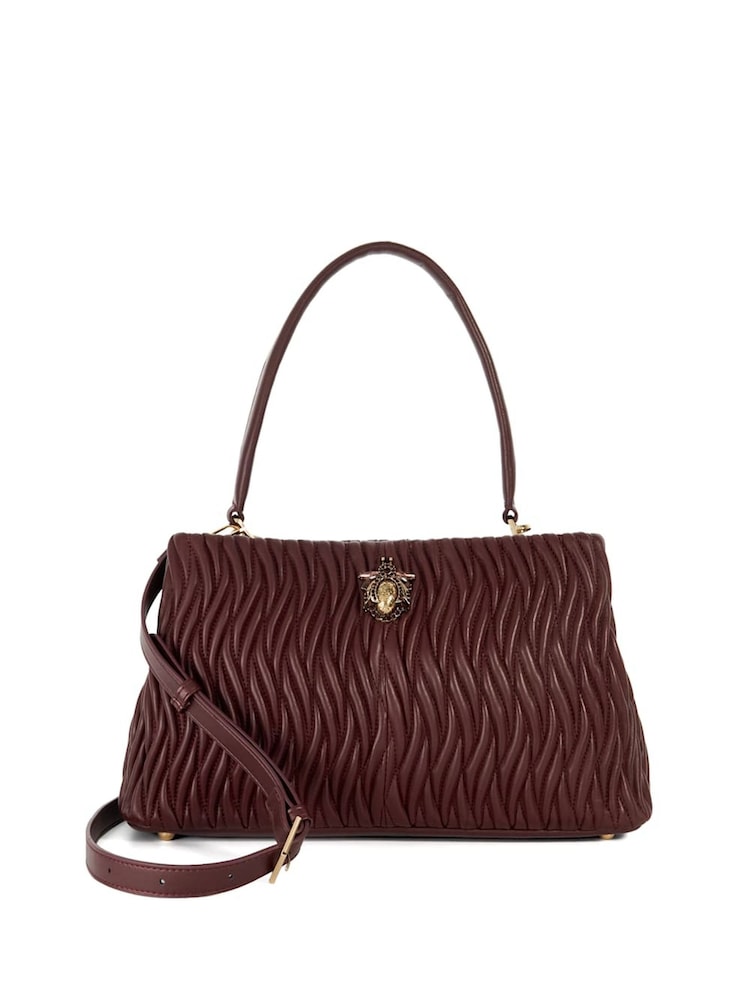 Dune London Red Large Darla Wave Quilt Bag - Image 2 of 5