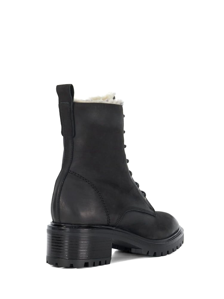 Noir - Dune London Bottes à talons mi-hauts à lacets Paniz - Image 4 of 6