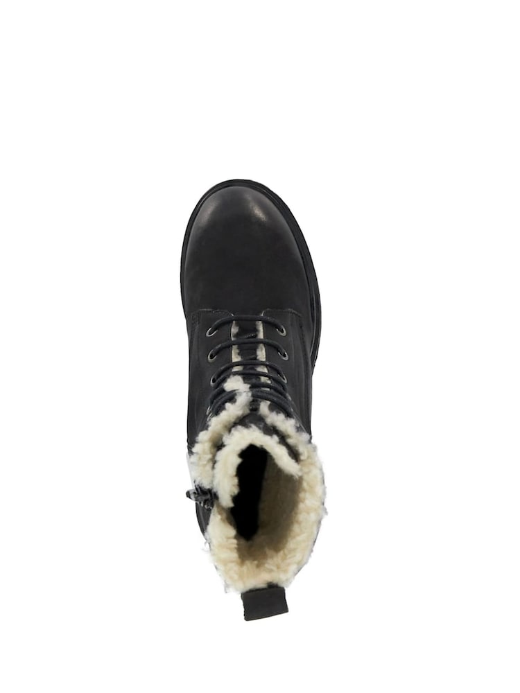 Noir - Dune London Bottes à talons mi-hauts à lacets Paniz - Image 5 of 6