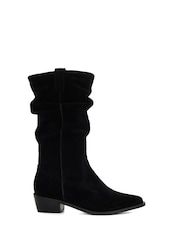 črna - Dune London Pathway Slouch Calf Watern gležnjarji - Slika 2 iz 6