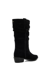 črna - Dune London Pathway Slouch Calf Watern gležnjarji - Slika 4 iz 6